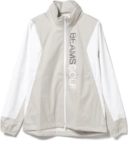 Beams Light Grey Letter Print Hooded Zip Jacket Long-Sleeve 8219000633660 Beams Light Grey Letter Print Hooded Zip Jacket Long-Sleeve 8219000633660