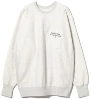 Beams Logo Printed Oversized Crewneck Sweatshirt White (). 36-13-0224-249 Beams Logo Printed Oversized Crewneck Sweatshirt White (). 36-13-0224-249