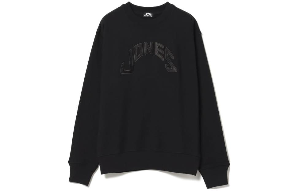 Beams Loose-Fit Crewneck Sweatshirt with Embroidered Letters Long Sleeve 82-13-0232-444