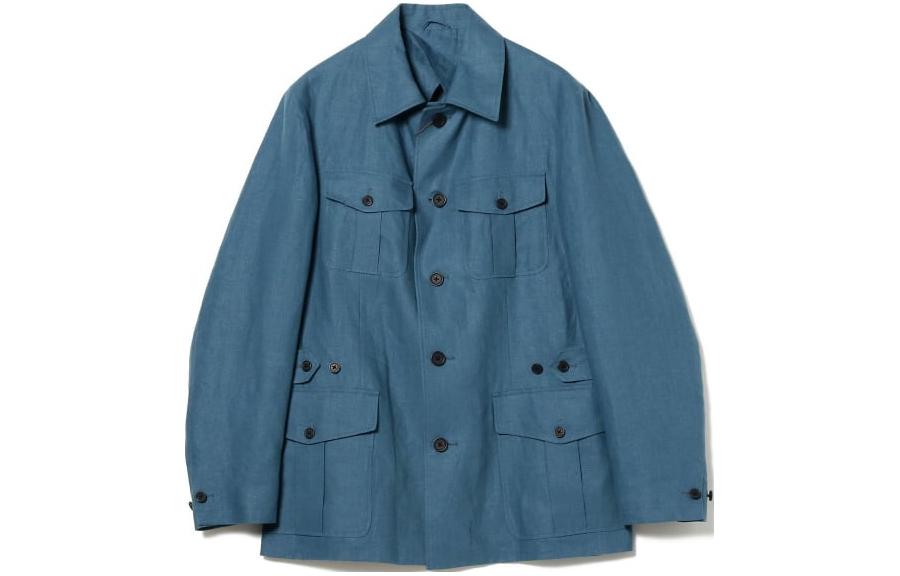 Beams Loose-Fit Long-Sleeve Solid Pocket Jacket 21-18-0659-085