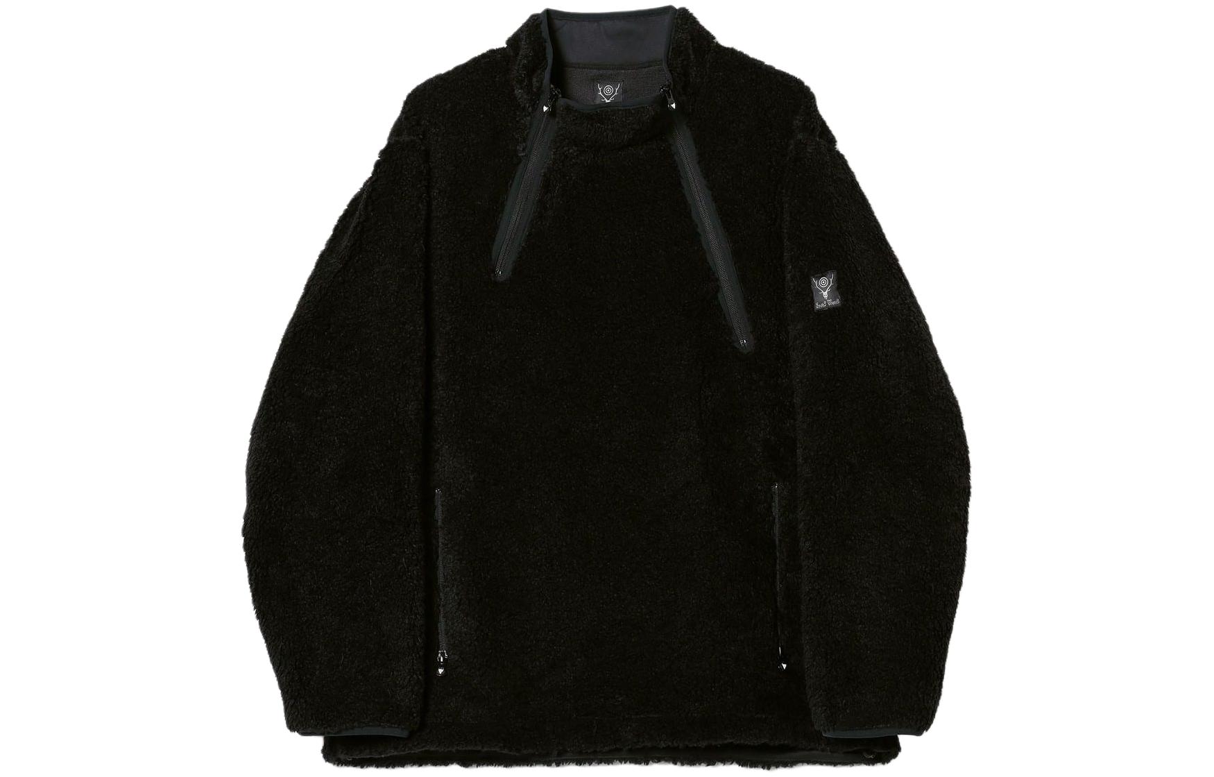 Beams Loose-Fit Stand Collar Logo Long Sleeve Jacket 36-18-0707-334