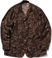 Beams Loose Fit Casual V-Neck Long Sleeve Jacket - Dark Brown 3816009513928 Beams Loose Fit Casual V-Neck Long Sleeve Jacket - Dark Brown 3816009513928