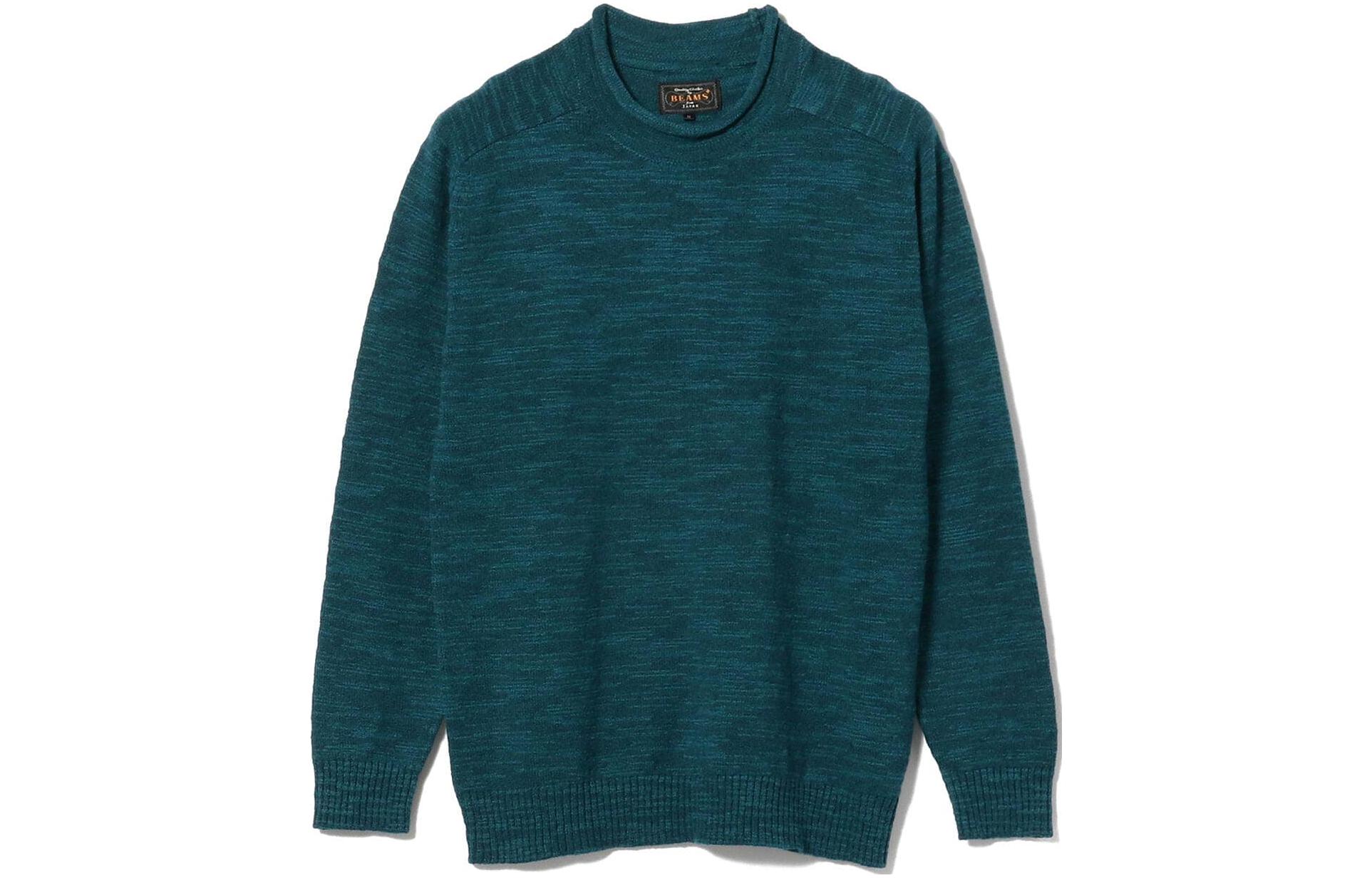 Beams Loose Fit Crewneck Sweatshirt Blue 3815002915677