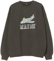 Beams Loose Fit Crewneck Sweatshirt Long Sleeve Pullover 42-13-0077-898 Beams Loose Fit Crewneck Sweatshirt Long Sleeve Pullover 42-13-0077-898