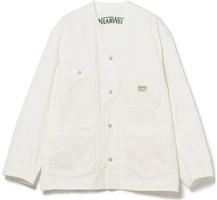 Beams宽松版V领纯白长袖外套 11186579961-05 Buy Beams宽松版V领纯白长袖外套 11186579961-05