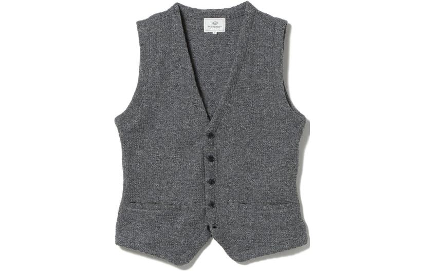 Beams Minimalist Sleeveless Casual Vest Jacket - Gray 4105000188715