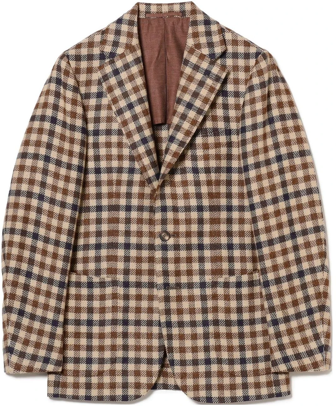 beams-multicolor-plaid-blended-jacket-yellow-21-16-0259-977