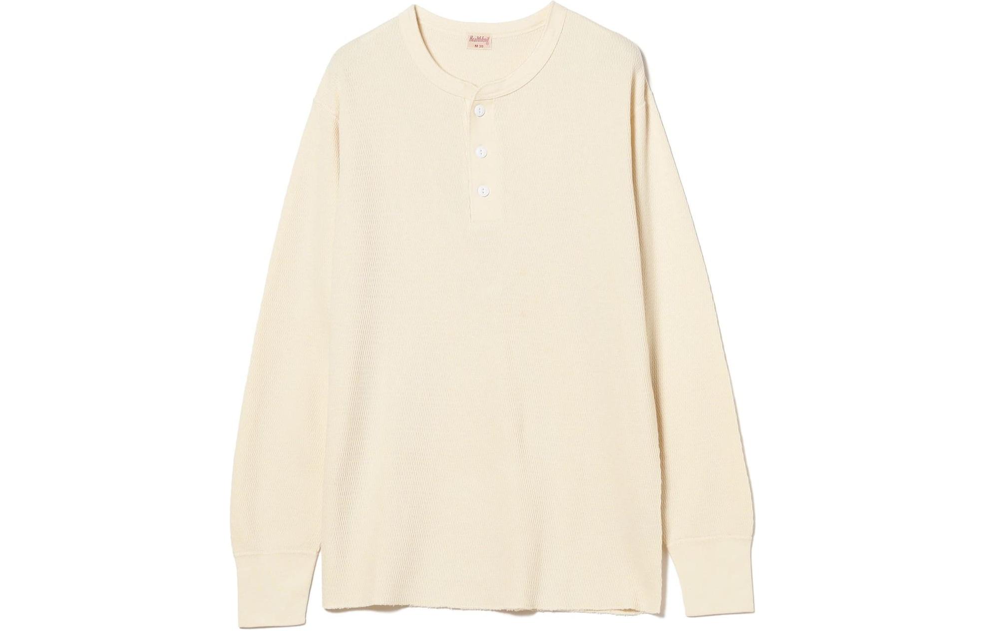 Beams Natural Color Crewneck Long-Sleeve Loose Fit Sweatshirt 38-14-0051-875