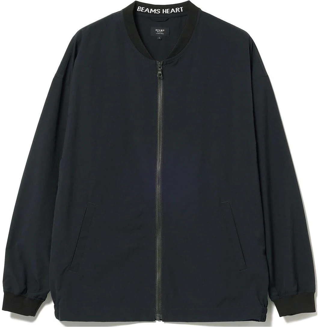 beams-navy-blue-solid-crewneck-zip-up-jacket-4218003641379