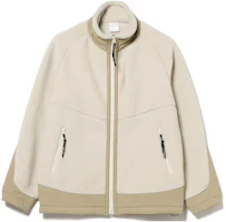 Beams Off-White Stand Collar Zip-Up Jacket Long Sleeve 92180301704-05 Beams Off-White Stand Collar Zip-Up Jacket Long Sleeve 92180301704-05