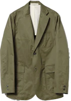 Beams Olive Green Single-Breasted Long-Sleeve Jacket 3816017780367 Beams Olive Green Single-Breasted Long-Sleeve Jacket 3816017780367
