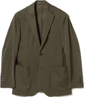 Beams Olive Green Solid Single-Breasted Long Sleeve Jacket 9116029027767 Beams Olive Green Solid Single-Breasted Long Sleeve Jacket 9116029027767