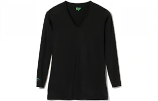 Beams Oversized V-Neck Long Sleeve Sweatshirt Black 8249001610419 Beams Oversized V-Neck Long Sleeve Sweatshirt Black 8249001610419