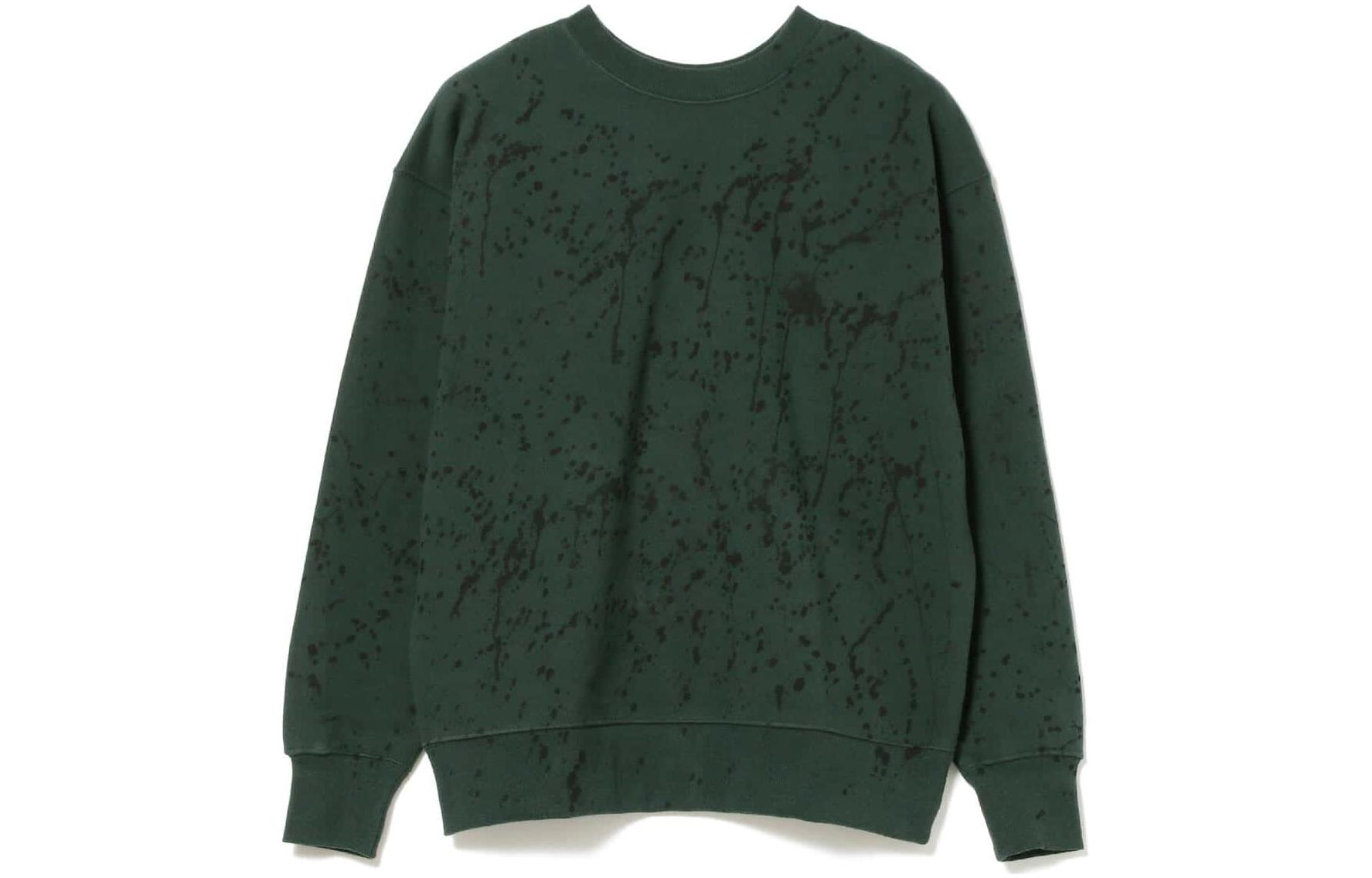 Beams Paint Splatter Crewneck Sweatshirt Casual Wear 11-13-4491-146