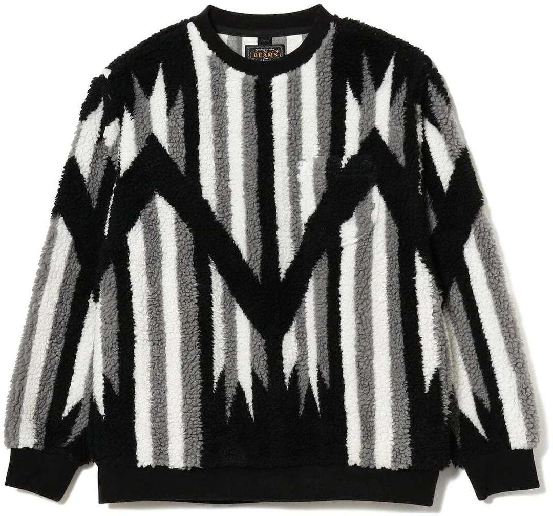 beams-patterned-crewneck-pullover-long-sleeve-sweatshirt-mens-38-13-0108-156