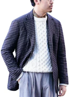 Beams Plaid Button-Up Collared Long-Sleeve Jacket 24-16-0259-495 Beams Plaid Button-Up Collared Long-Sleeve Jacket 24-16-0259-495