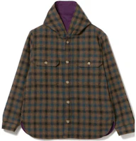 Beams Plaid Button-Up Long Sleeve Jacket for Men 11-18-554-1139 Beams Plaid Button-Up Long Sleeve Jacket for Men 11-18-554-1139