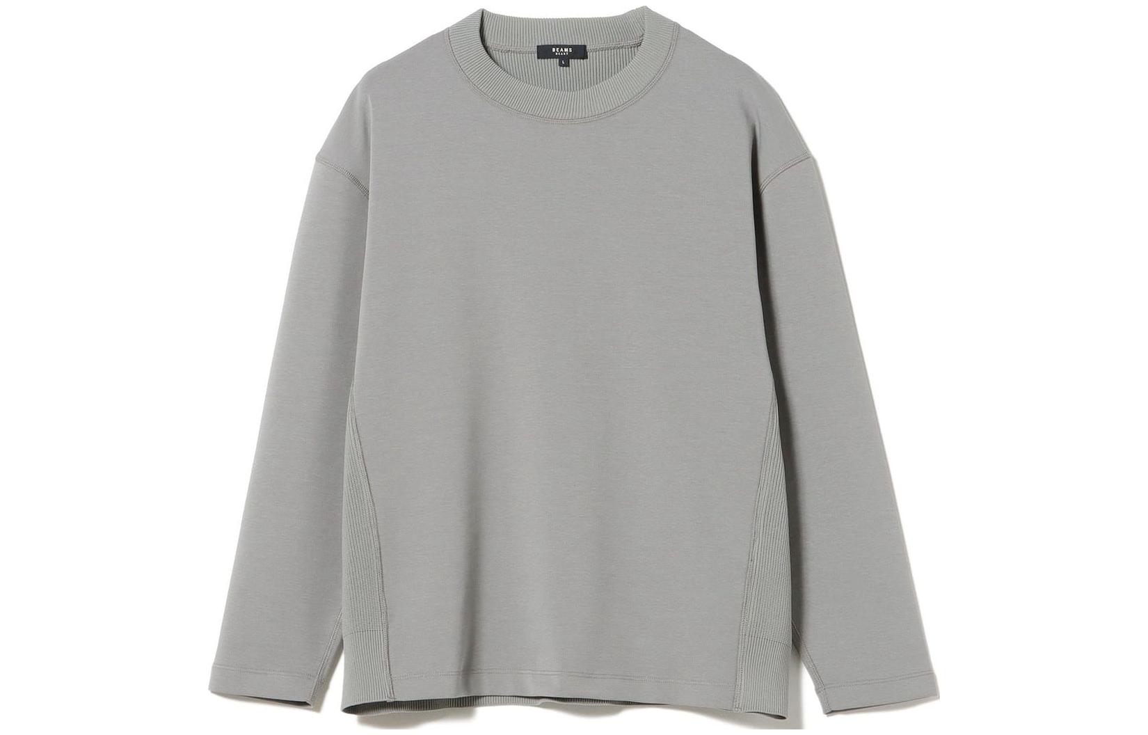Beams Plain Ribbed Crewneck Sweatshirt 42-14-0032-639