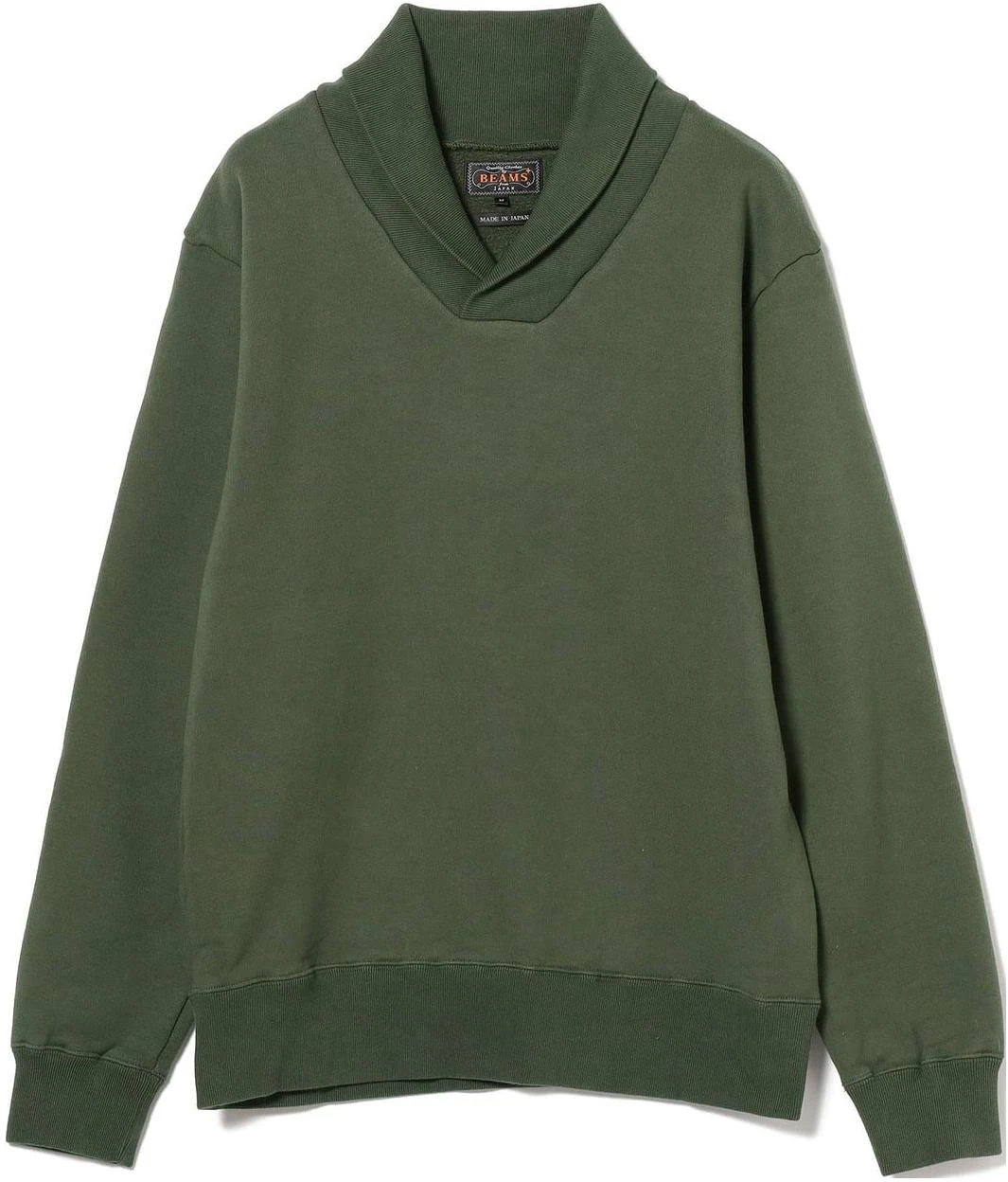 beams-plus-solid-color-loose-fit-long-sleeve-sweatshirt-men-s-green-3813018710365