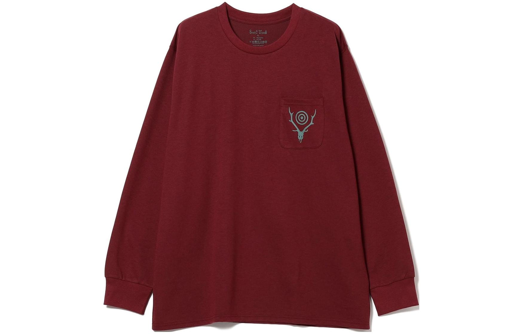 Beams Pocket Graphic Crewneck Long Sleeve Sweatshirt 36-14-0208-334