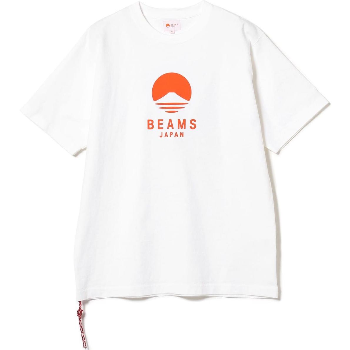 BEAMS Printed Crew Neck Slim Fit Casual T-Shirt 11-08-0900-156