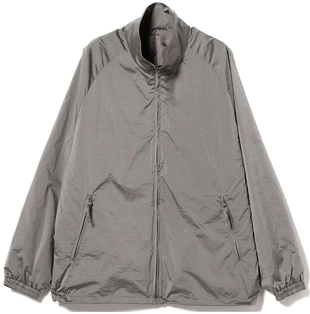 beams-silver-solid-color-zip-up-long-sleeve-jacket-23-18-0140-691