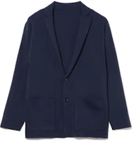 Beams Single-Breasted Long Sleeve Jacket with Pockets - Navy Blue 9116027438077 Beams Single-Breasted Long Sleeve Jacket with Pockets - Navy Blue 9116027438077