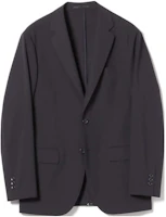 Beams Single-Breasted Solid Blazer Jacket Navy Blue 9116028181979 Beams Single-Breasted Solid Blazer Jacket Navy Blue 9116028181979