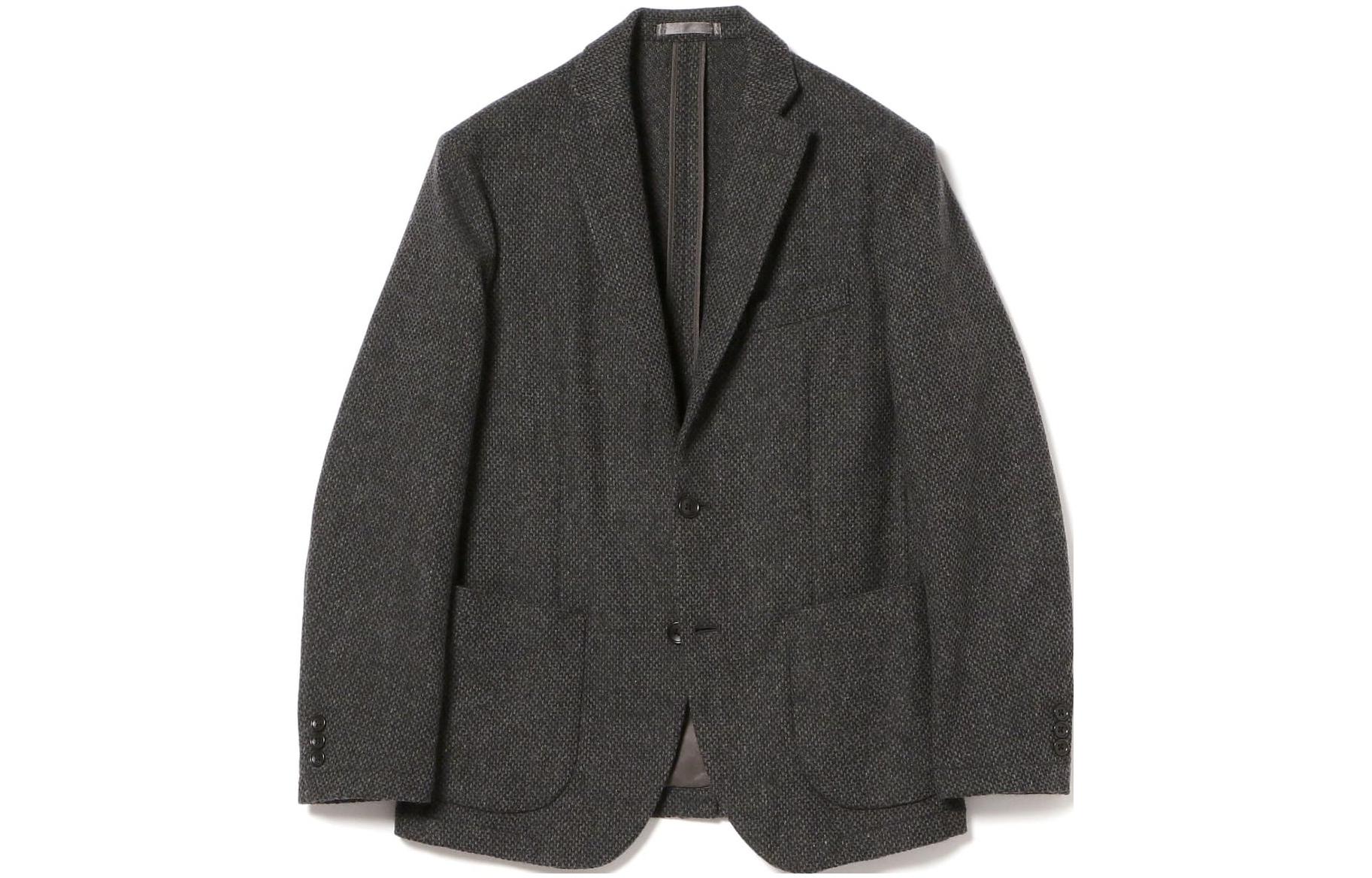 Beams Single-Breasted Solid Color Long Sleeve Jacket - Grey 9116027880315