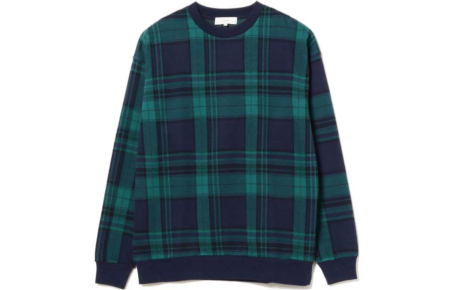 Beams Slim Fit Crewneck Pullover Sweatshirt Navy Blue 9214001514779