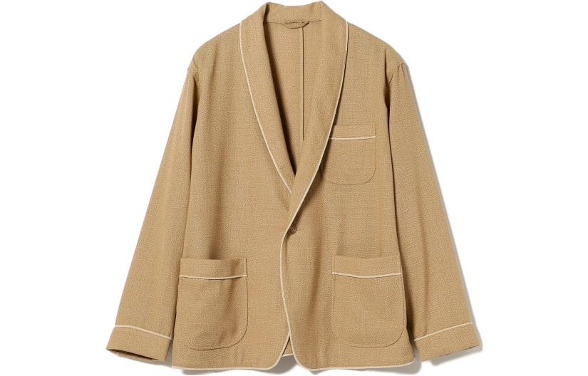 Beams Solid Beige Long-Sleeve Western Jacket. 3816009480320