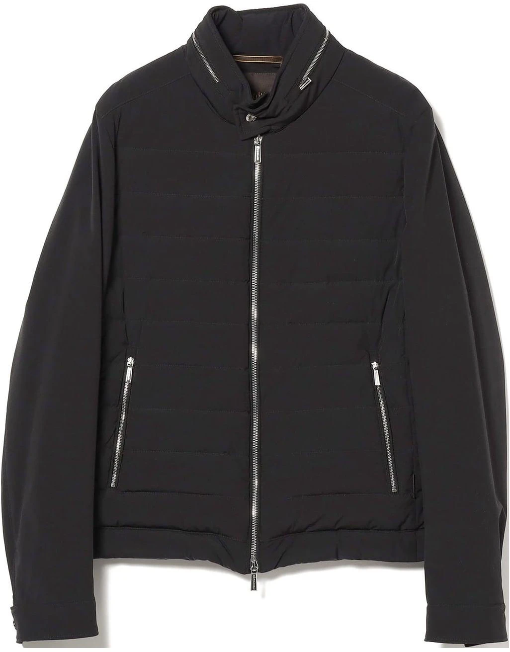beams-solid-black-long-sleeve-zip-up-jacket-24-18-0047-210