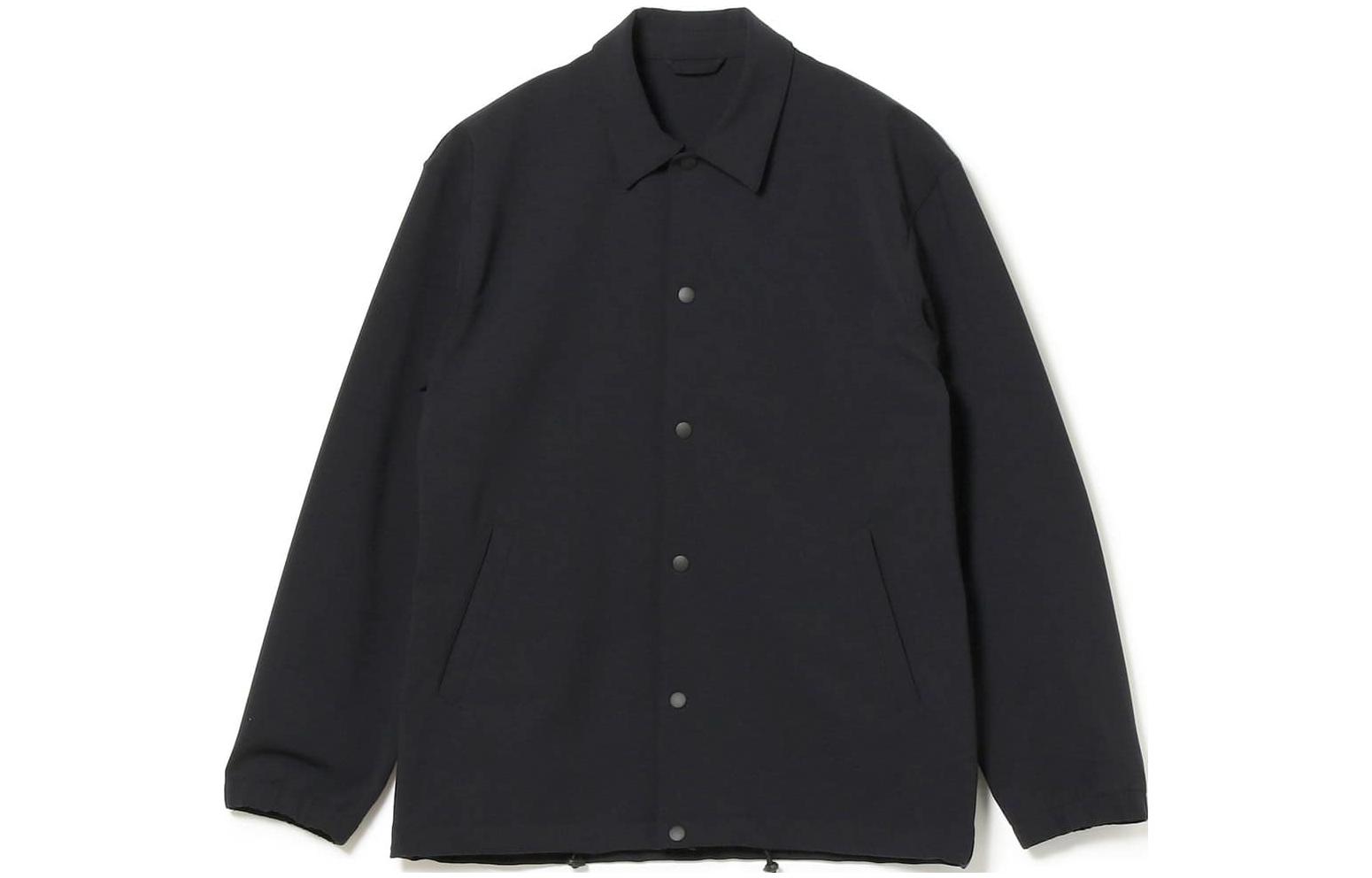 Beams Solid Black Single-Breasted Long Sleeve Jacket 9118002980319