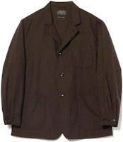 Beams Solid Color Brown Collared Jacket 3816021079128 Beams Solid Color Brown Collared Jacket 3816021079128