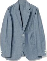 Beams Solid Color Button-Up Jacket Blue 3816019913975 Beams Solid Color Button-Up Jacket Blue 3816019913975
