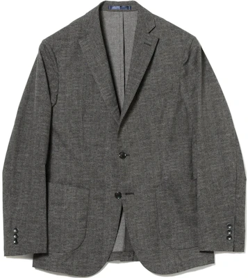 Beams 素色灰色長袖襯衫外套。 91-16-0287-803 Buy Beams 素色灰色長袖襯衫外套。 91-16-0287-803