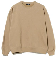 Beams Solid Color Crewneck Long Sleeve Sweatshirt Beige 4213050522220 Beams Solid Color Crewneck Long Sleeve Sweatshirt Beige 4213050522220