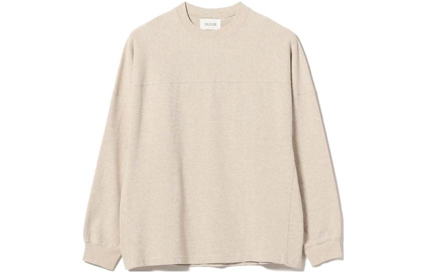 Beams Solid Color Crewneck Pullover Long Sleeve Sweatshirt 36-14-0194-671