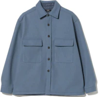 Beams Solid Color Double Pocket Jacket Men’s Smoke Blue Long Sleeve 4211065263971 Beams Solid Color Double Pocket Jacket Men’s Smoke Blue Long Sleeve 4211065263971