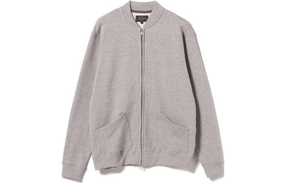 Beams Solid Color Fitted Zip-Up Stand Collar Jacket Men’s Long Sleeve 38-13-0193-048