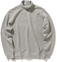 Beams Solid Color High-Neck Knit Pullover Sweatshirt - Gray 3813010715615 Beams Solid Color High-Neck Knit Pullover Sweatshirt - Gray 3813010715615