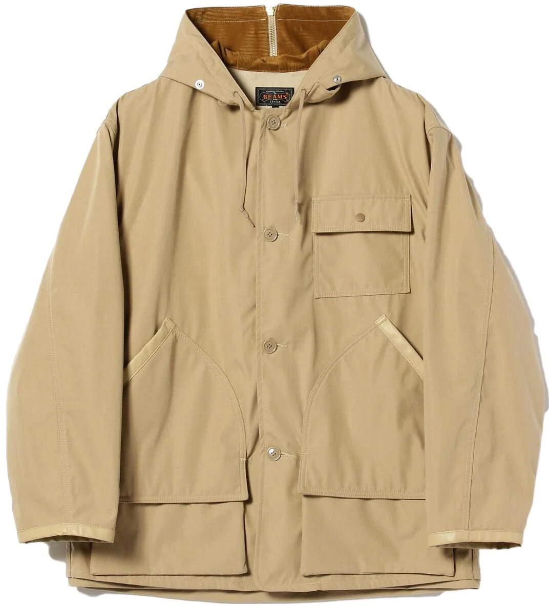 beams-solid-color-hooded-long-sleeve-jacket-brown-3818027813924