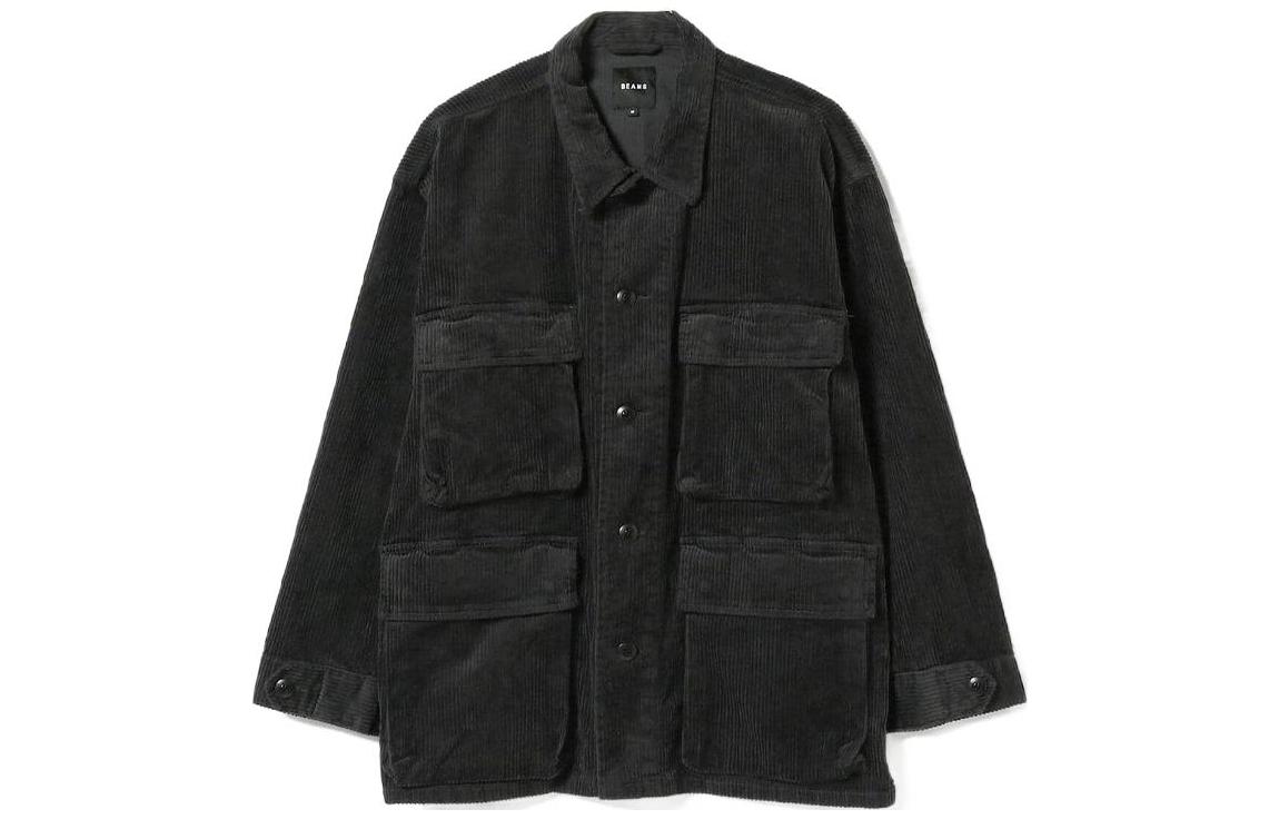 Beams Solid Color Pocket Single-Breasted Lapel Jacket 4BEJK180159XH