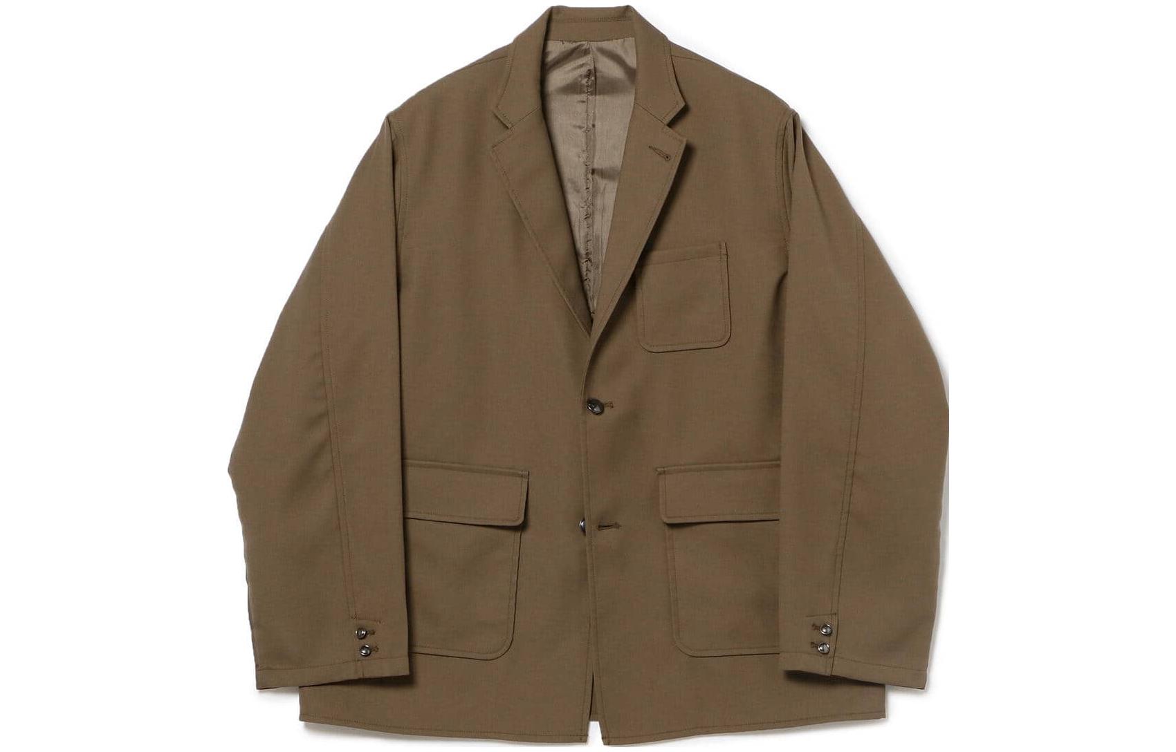 Beams Solid Color Pocket Slim Fit Long Sleeve Jacket. 92-16-00-78-286