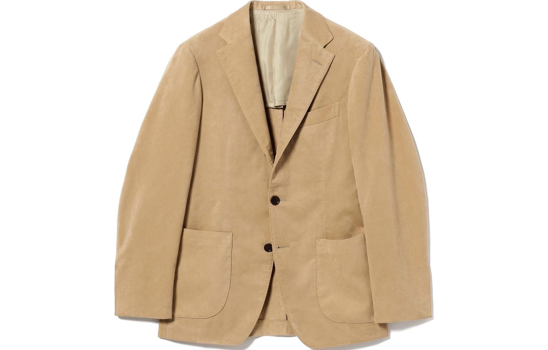 Beams Solid Color Single-Breasted Long Sleeve Jacket - 24-16-0302-306