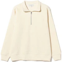 Beams Solid Color Stand Collar Pullover Casual Long Sleeve Sweatshirt 92-13-0334-803 Beams Solid Color Stand Collar Pullover Casual Long Sleeve Sweatshirt 92-13-0334-803