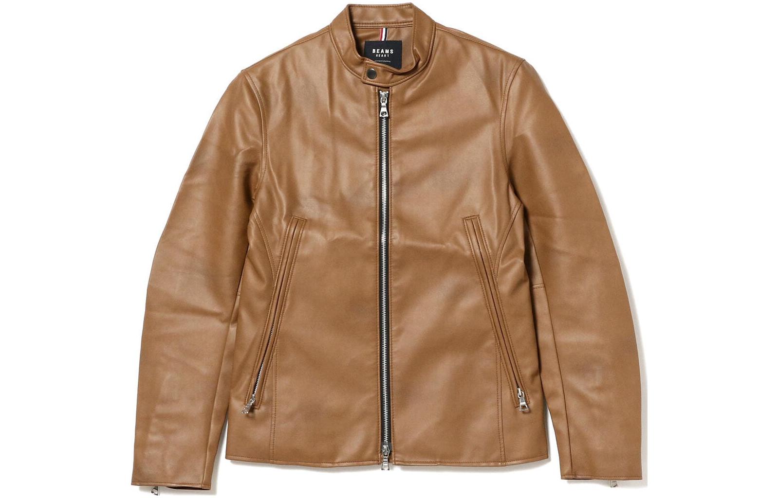 Beams Solid Color Stand Collar Zip Jacket 42-18-0176-413