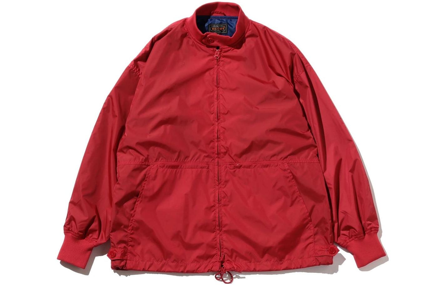 Beams Solid Color Straight-Zip Stand Collar Jacket 38-18-0040-139