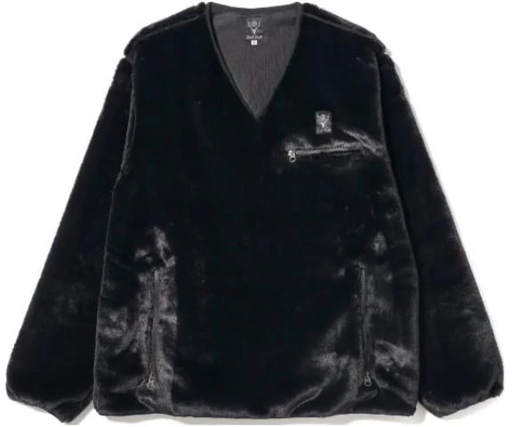 beams-solid-color-v-neck-long-sleeve-casual-sweatshirt-36-11-0457-334