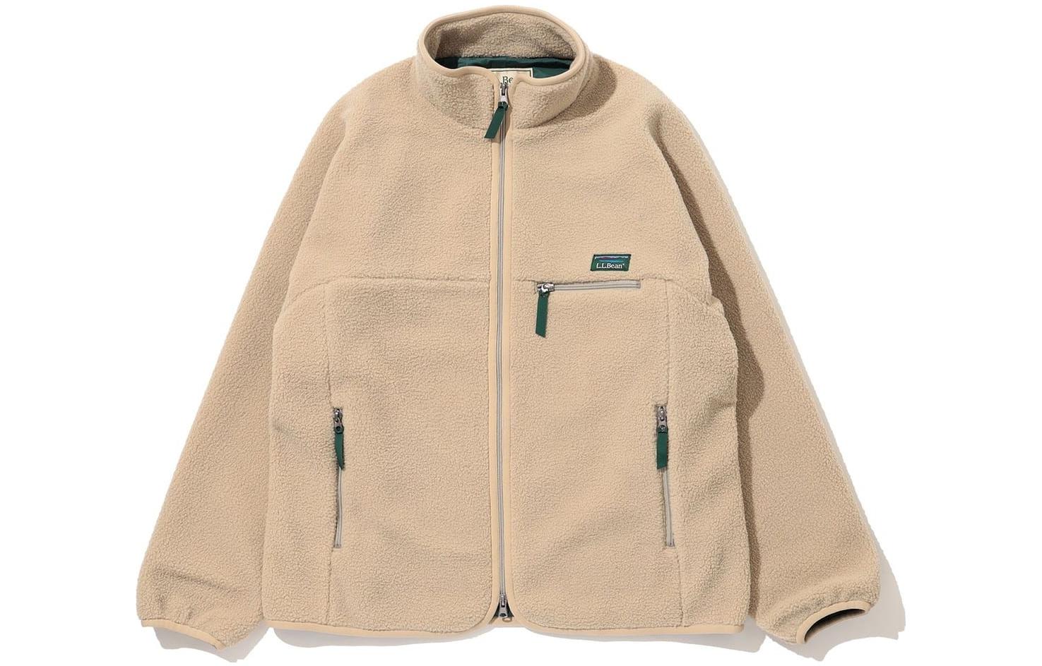 Beams Solid Color Zip-Up Casual Stand Collar Jacket 92-18-0384-964